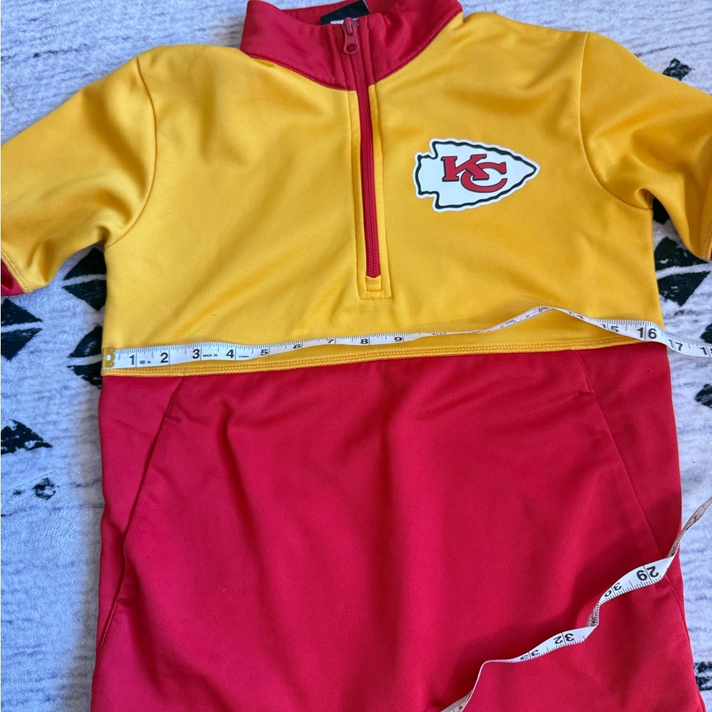 Chiefs Red and Yellow Quarter-Zip - Picture 2 of 5